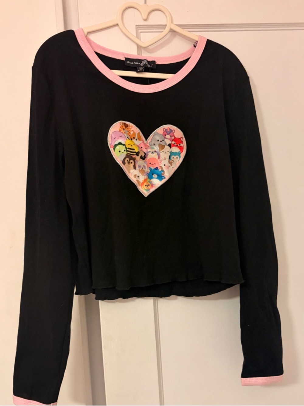 NWT - Dolls Kill x Squishmallows Gimme a Hug Baby Cropped Tee - 1X